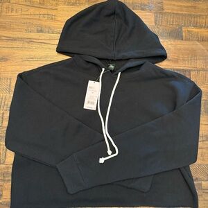Wild Fable Black Hoodie with White Drawstrings